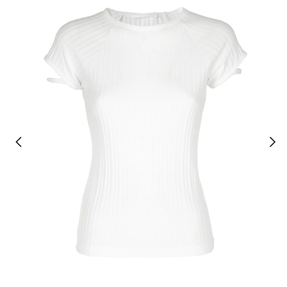 Helmut Lang cutout ribbed tshirt
